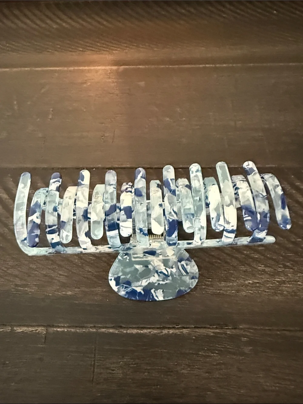 Blue Marble womens Hair Claw Clip
